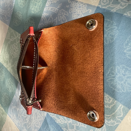 トラッカーズウォレット ミドルサイズ 姫路レザー×手染め 長財布