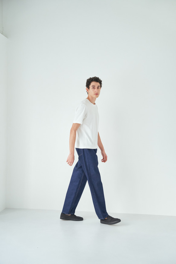 MPT002 / 5PKT ﾃｰﾊﾟｰﾄﾞﾃﾞﾆﾑ ﾒﾝｽﾞ11.5ozﾃﾞﾆﾑ【2色展開】【ｻｲｽﾞ展開1.2.3】 INDIGO 　サイズ 3　モデル身長