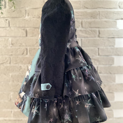 子供服　ウィッチガール✖️スターパネルラインワンピースドレス　100サイズ　女の子　ハロウィン 2枚目の画像