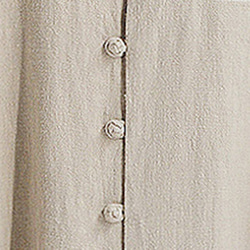 テーラード職人仕上げ 手作りチャイナ カラー付きリネン生地太極拳用　シャツ#111 5枚目の画像