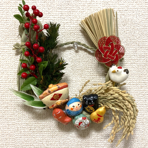 2024年新春彩る御祈祷済縁起物のしめ縄飾り 2024年新春彩る御祈祷済縁起物のしめ縄飾り