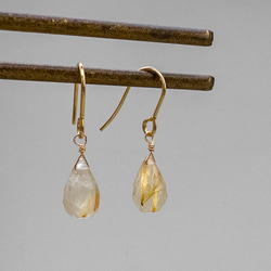 1ペア＊ マダガスカル産 ラブラドライト ピアスチャーム ＊fofo