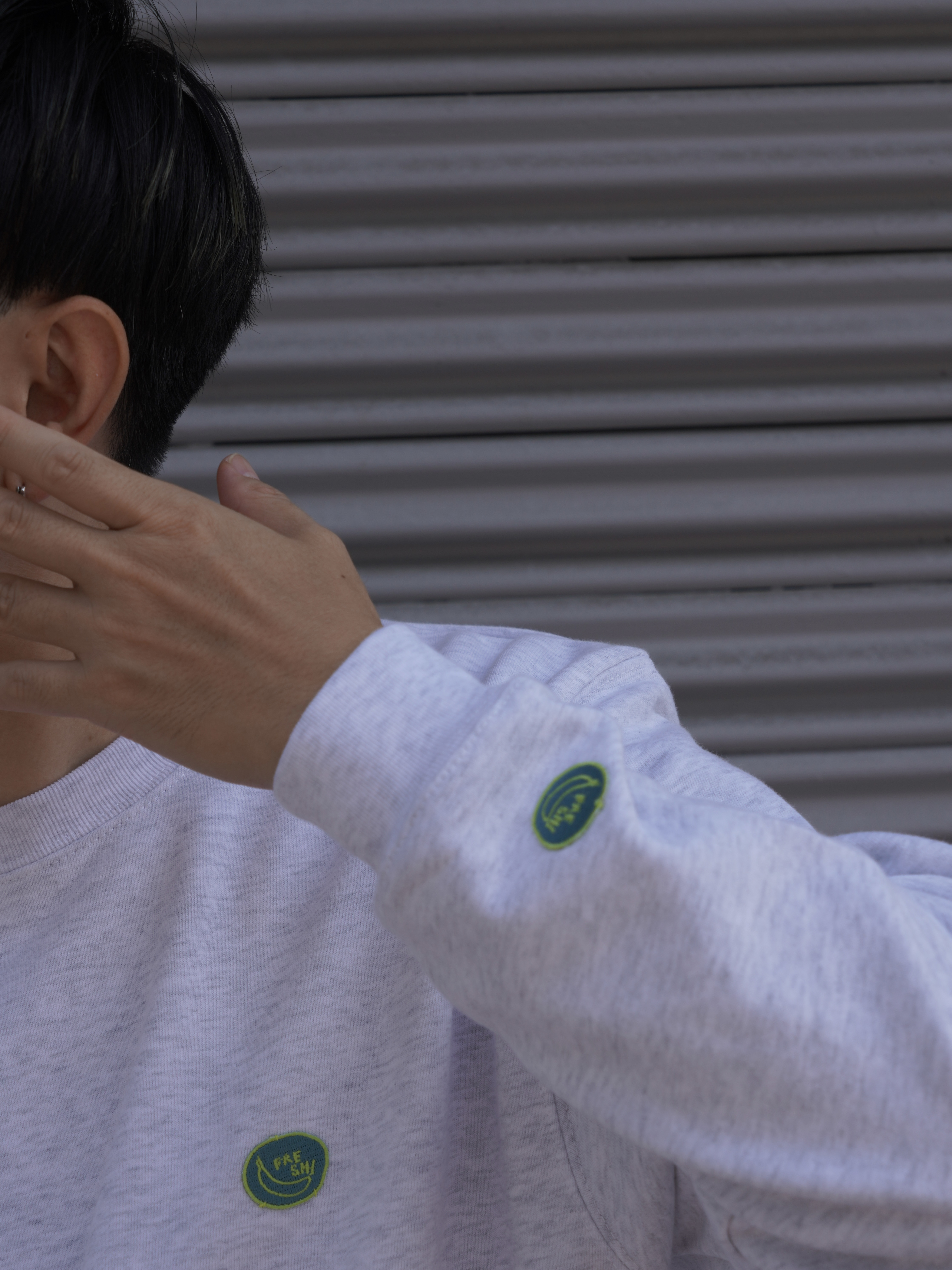 【アッシュ】FRESHバナナワッペンスウェット
