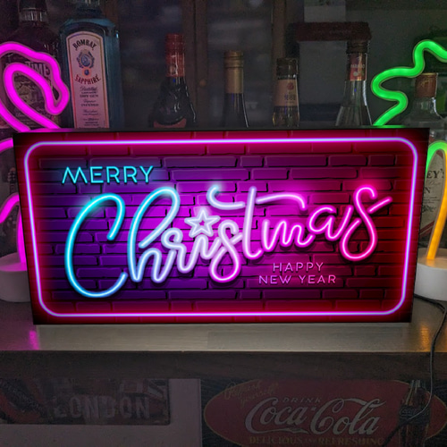Amazon.co.jp: 導いたメリークリスマスフェスティバルネオン