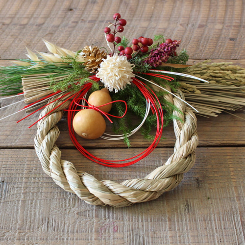 完売】お正月飾り ひょうたん C しめ縄・しめ飾り 花香枯高 kakacoco