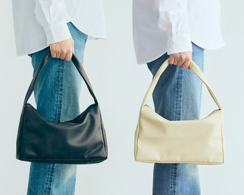KEESE レザーハンドバッグ トートバッグ Mサイズ レディース ブラック