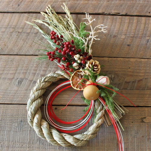 ⁂2025 new year decoration⁂お正月飾り　しめ縄飾り 新商品登場♪ 2025年 賀正オーナメント 13ピース 門松やしめ縄の