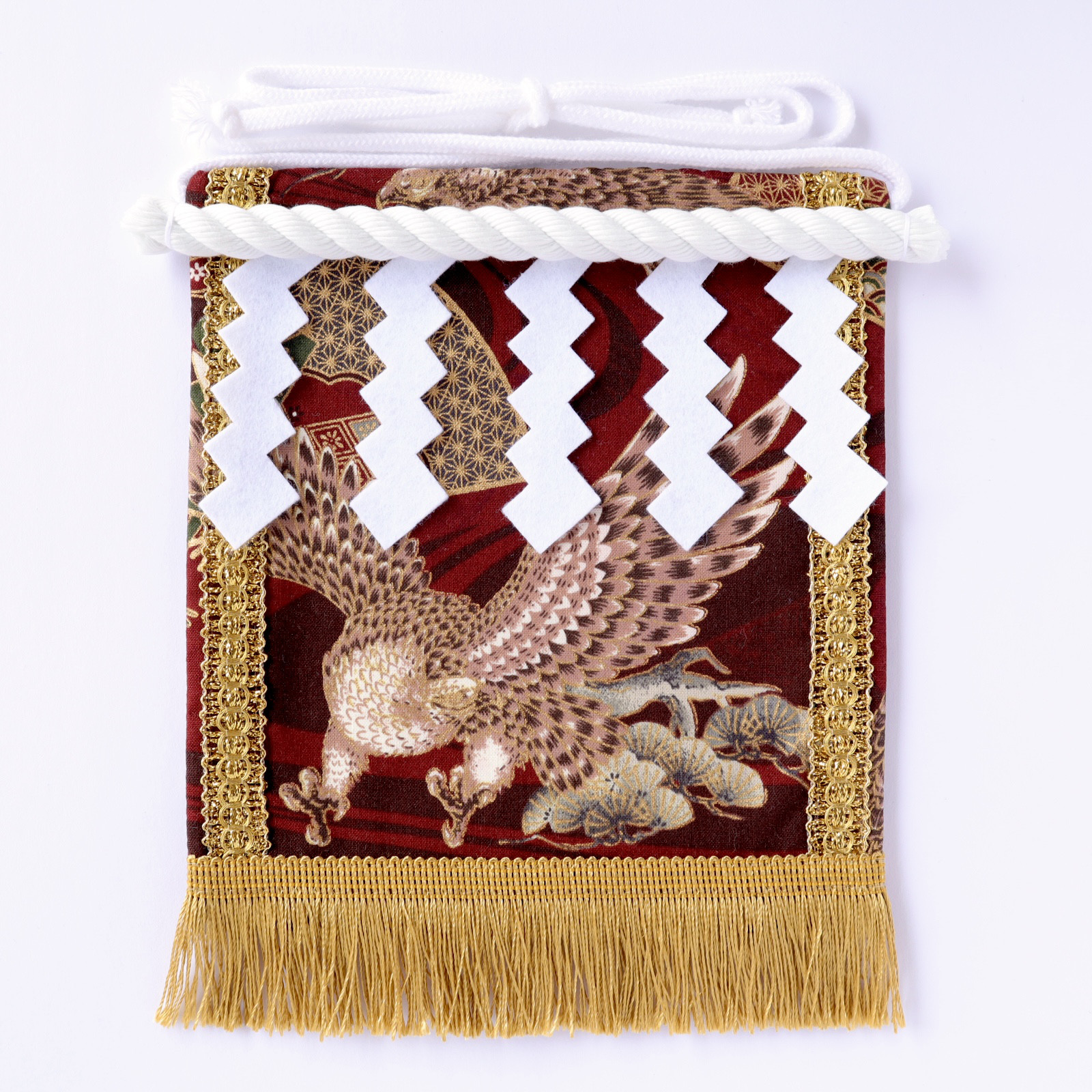 【名入れOK】赤ちゃん化粧まわし「えびすこくん」《飛翔する鷹と富士山・赤》男の子のお宮参り・お食い初め記念撮影衣装        Ω