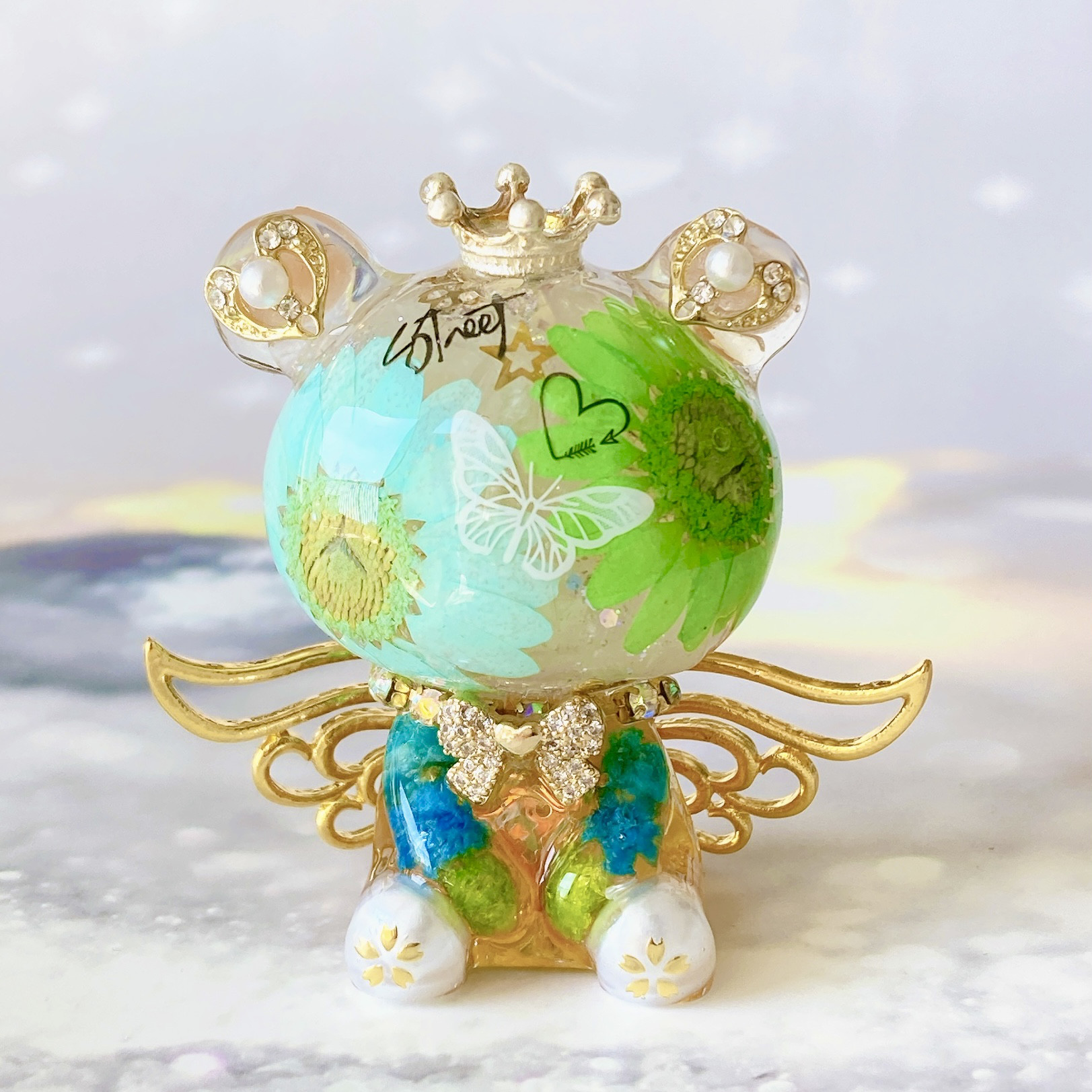 オルゴナイト くま お花くまさん♡ benachi-y_binachi-18