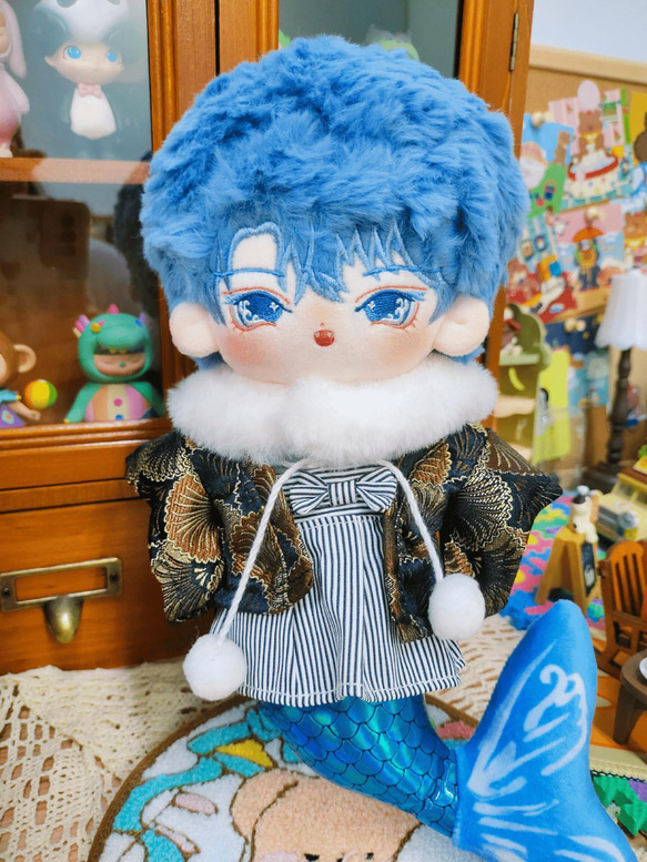 無属性 ぬいぐるみ オリジナル ハンドメイド 星屑の人魚くん