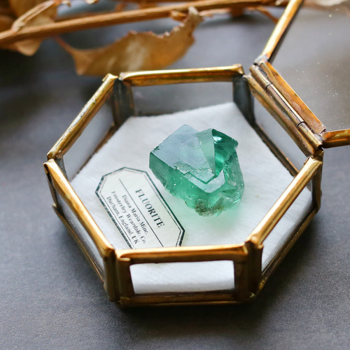 ダイアナマリア鉱山フローライトの結晶 鉱物標本 ミニチュア 蛍石