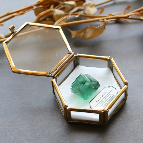 ダイアナマリア鉱山フローライトの結晶 鉱物標本 ミニチュア 蛍