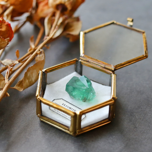 ダイアナマリア鉱山フローライトの結晶 鉱物標本 ミニチュア 蛍