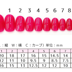 ⭐︎サイズ計測用ネイルチップ⭐︎ 2枚目の画像