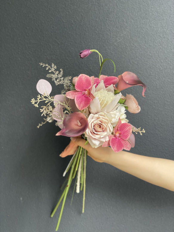 受注商品】ミニブーケ 記念日用 結婚式子ども用 オーダーも受け付けて