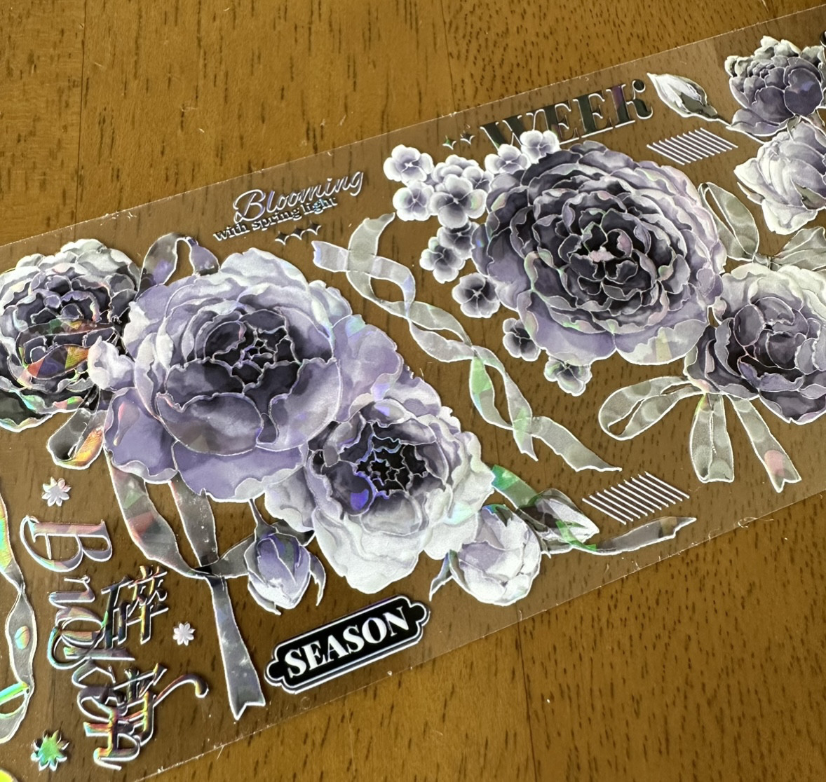 切売 327☆ 海外 マスキングテープ マステ PET 装飾 花 贝壳光