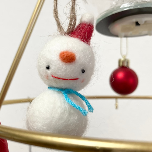 ☆羊毛フェルト☆クリスマスオーナメント6点セット-11- 羊毛