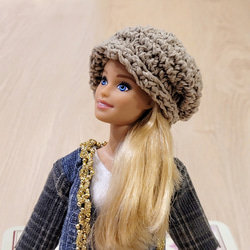 *** Princess Aya *** 為芭比準備的溫暖針織帽(寬鬆款) 第1張的照片