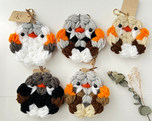 小鳥さんのマスコット×40羽♪ ことりすまいる】 桜文鳥 ぬいぐるみ 1羽 《単品販売》 ◇◇ | すべて