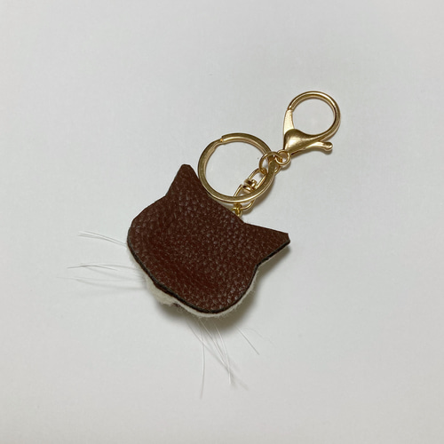 まるみ様 羊毛フェルト 猫キーホルダー シャム猫&しっぽチャーム