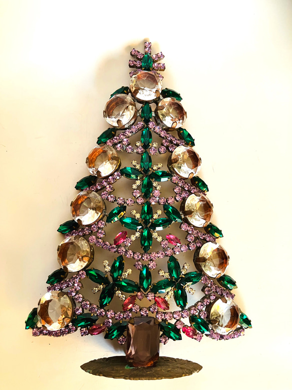 チェコ  ◆Husar.D ヴィンテージ クリスマスツリー HUSAR D Czech Rhinestone Christmas Mantle Tree | Grandview