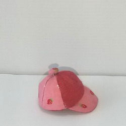 【送料無料】苺のジャンプスーツ(ピンク) オビツ11 オリジナル ハンドメイド 4枚目の画像