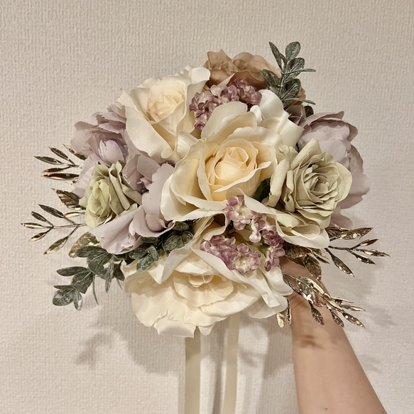 ウエディング ブーケ 造花 アーティフィシャルフラワー 前撮り