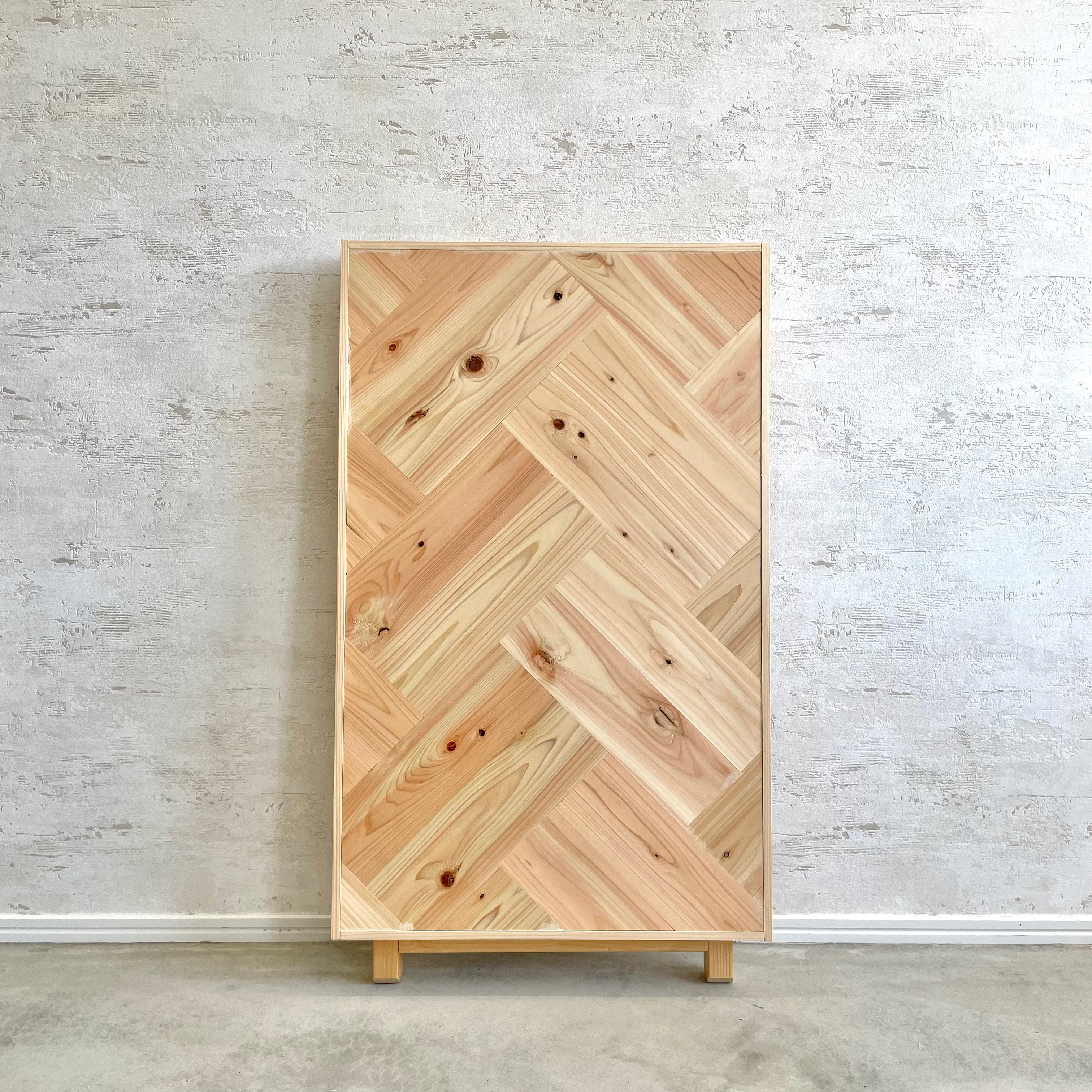 ヘリンボーンテーブル　W800×D500  ダイニングテーブル　ローテーブル　リビングテーブル　天板