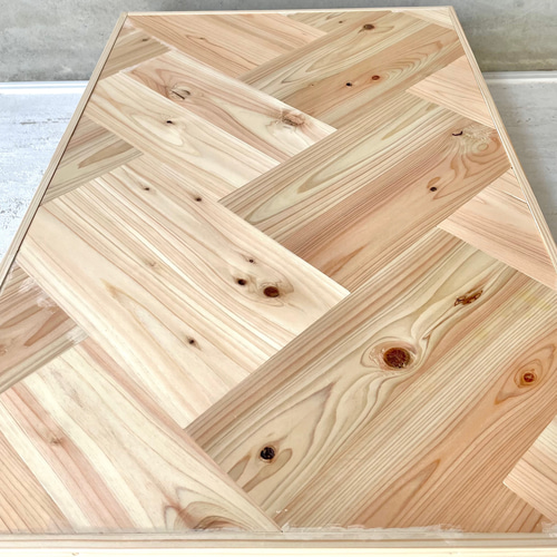 ヘリンボーンテーブル W800×D500 ダイニングテーブル ローテーブル