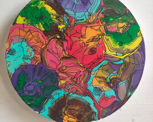 絵画　アクリル絵　額縁　ボード　シャボン玉 虹色に輝くシャボン玉 – 絵画や壁飾り販売｜風景投稿販売あゆわら(R)