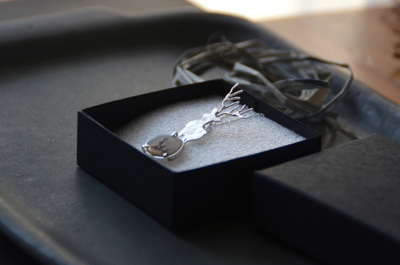 silentworld　デンドリティックアゲートとシルバーのネックレス silver925 ◼pivo◼1905 11枚目の画像