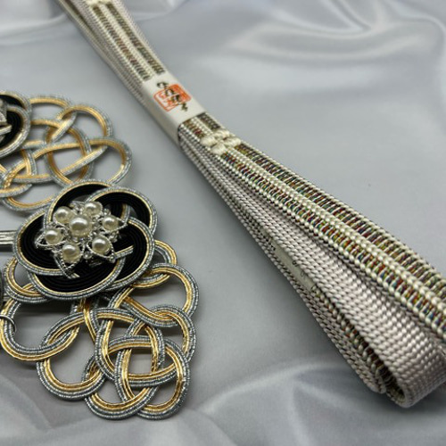 4638木綿半幅帯 不思議の国のアリス（トランプ柄） 豪華水引3点 高級絹