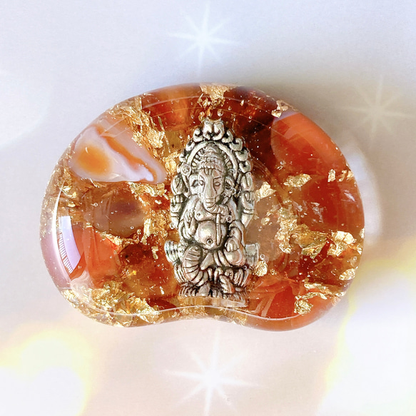 御守りオルゴナイト✨握り石✨ガネーシャ ガネーシャ神のオルゴナイト