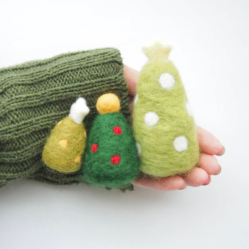 クリスマスツリー3brothers／羊毛フェルト クリスマスツリー homeshop