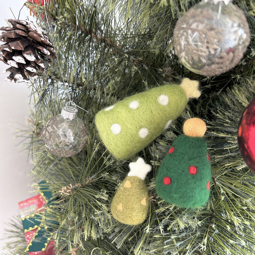 クリスマスツリー3brothers／羊毛フェルト クリスマスツリー homeshop