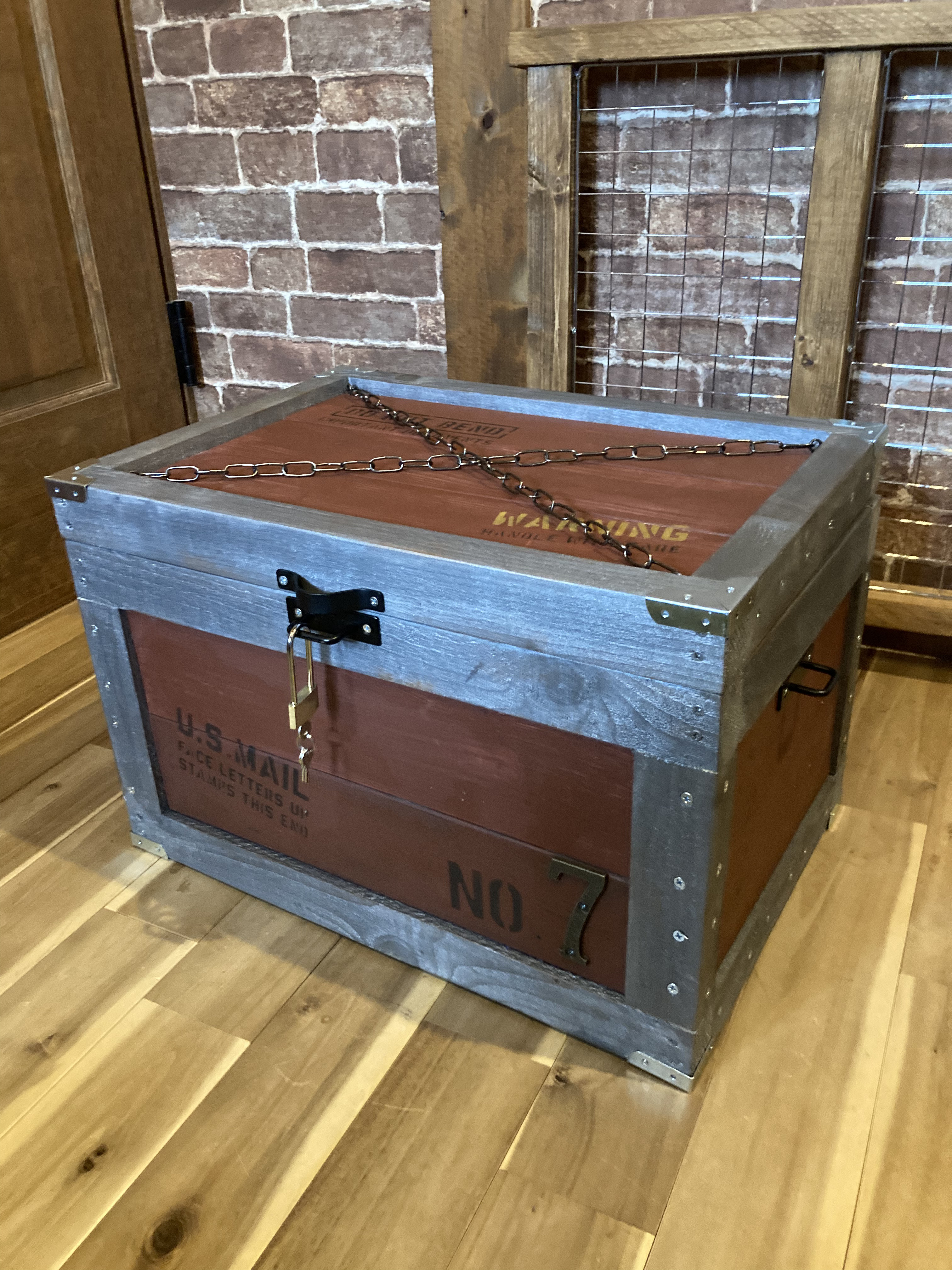 【数量限定‼️インダストリアルカスタマイズver✨男前キャンプギア収納BOX】