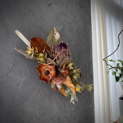 ちゃこさま専用 105. 流木スワッグ＆カレンダー2024 ドライフラワー