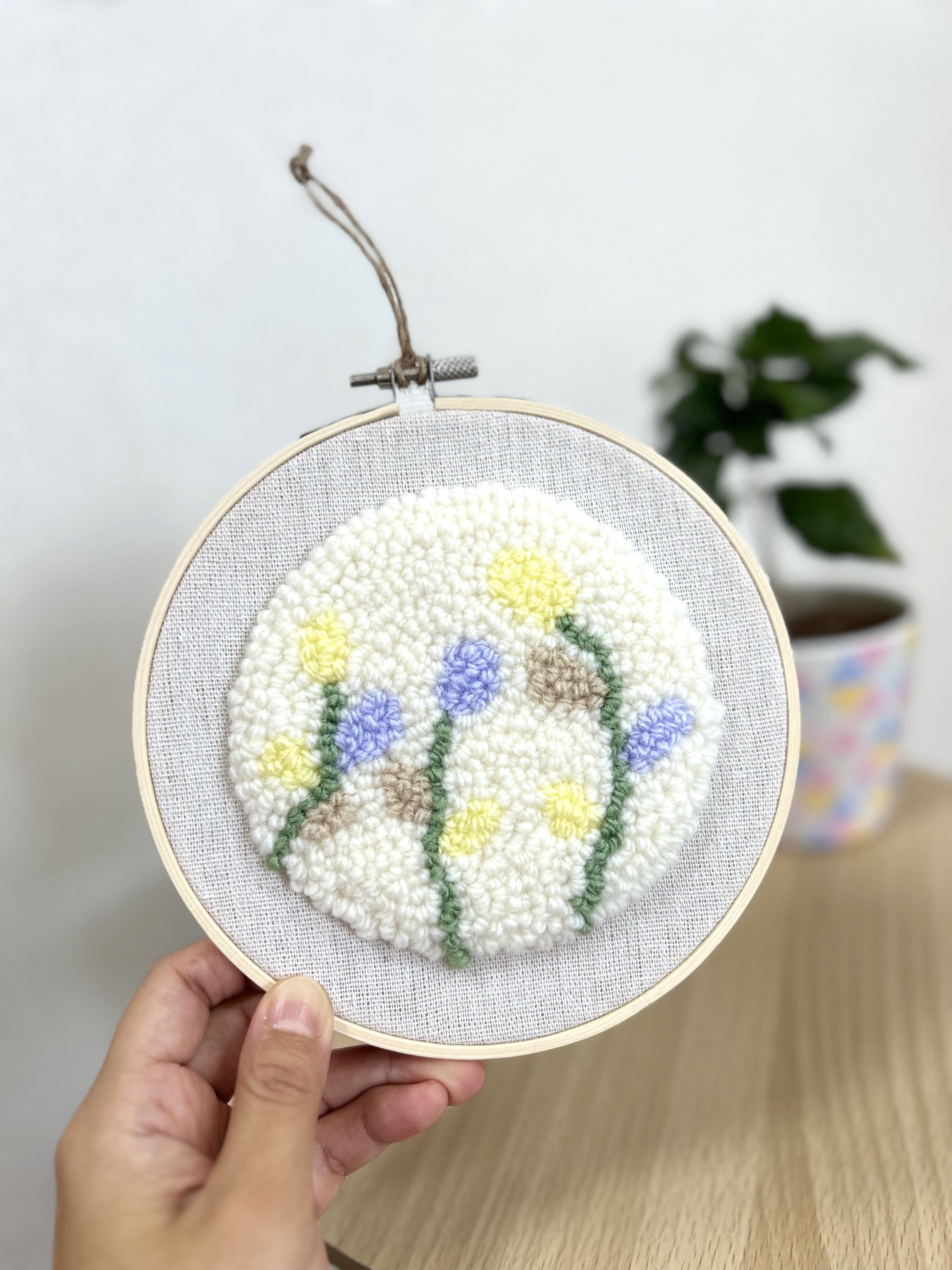 ニューイヤー刺繍ミニタペストリー(正月飾り 玄関 タペストリー