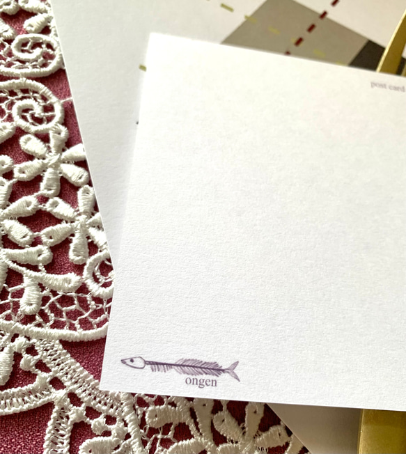 秋魚色のトラッド ポストカード（3枚セット） 6枚目の画像