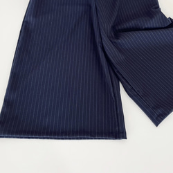 ゆったりサロペットパンツ♪　navy X grey stripe 10枚目の画像