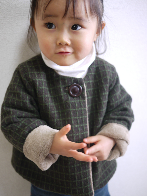 YONE 子供用ショート＆ハーフ丈コートの型紙 ロックミシン不要