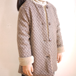 YONE 子供用ショート＆ハーフ丈コートの型紙　ロックミシン不要　パターン　男女兼用　ジャケット　子供服 5枚目の画像