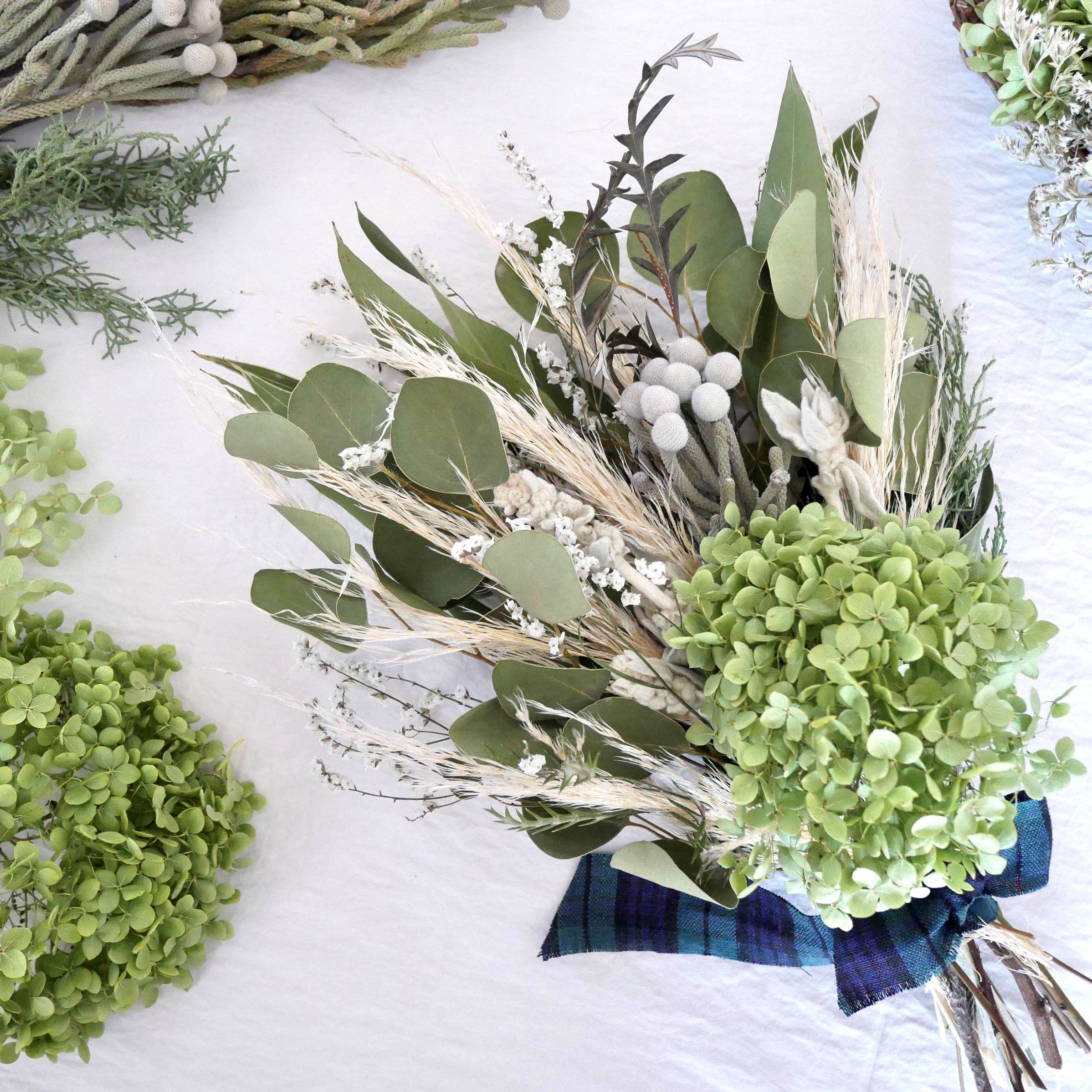 2.アナベルスワッグ アナベルのスワッグ ドライフラワー スワッグ Eucalyptus 通販