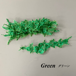 選べる2カラー 刺繍 ケミカルレース 同色10枚セット 花モチーフ  ハンドメイド 手芸材料 parts-color8 3枚目の画像