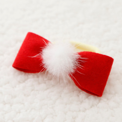 うさぎ用のクリスマス耳リボン 9枚目の画像
