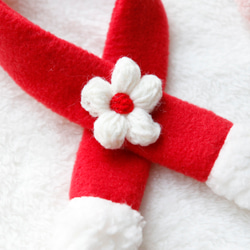 ウサギ用 クリスマス ネック リボン/帽子 20枚目の画像