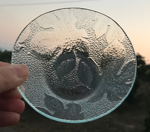 昭和レトロガラス小鉢　レトロガラストレイ　マルチトレイ　からたち　ハイウェイ　ときわ　松葉　SDGs 2枚目の画像