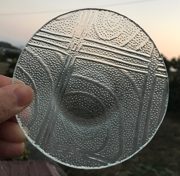 昭和レトロガラス小鉢　レトロガラストレイ　マルチトレイ　からたち　ハイウェイ　ときわ　松葉　SDGs 1枚目の画像