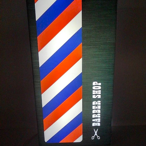 Lサイズ】BARBER バーバー 理容室 床屋 ヘアーサロン 髪 サイン