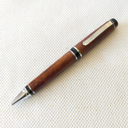 楠杢拭き漆・シガータイプボールペン（オプション：ジェットストリーム対応）2310-04 2枚目の画像